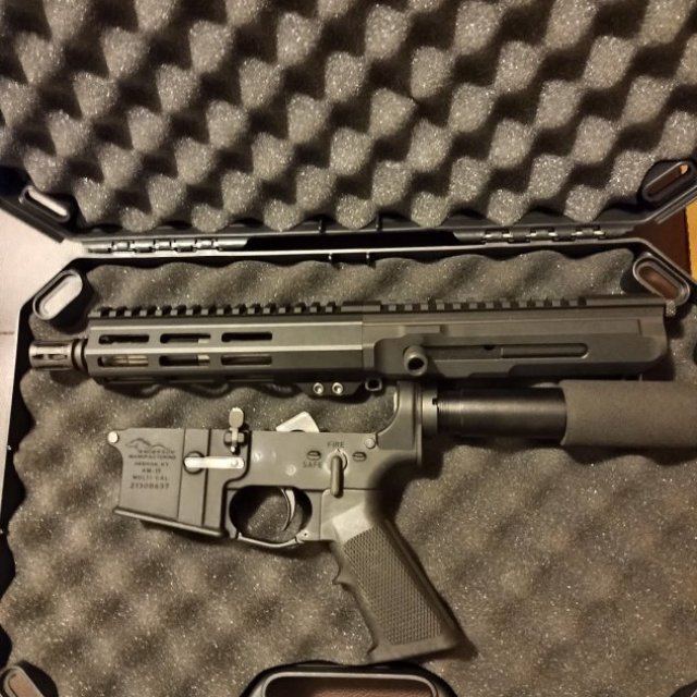 Ar15 pistol,side charging, $750/$890 w/ force reset trigger.