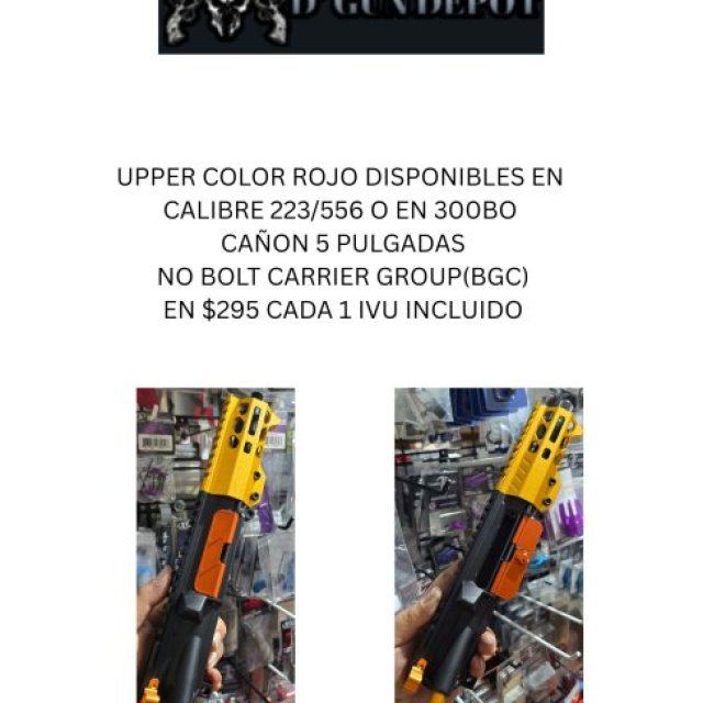 UPPER 5 PULGADAS ROJO CALIBRE 223/556 NO BGC COLOR anajandado
