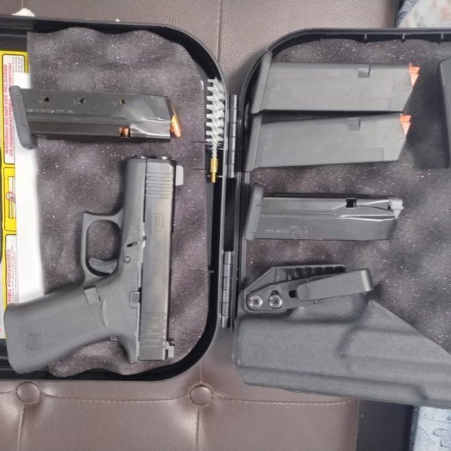 Glock 43x,2mag.15balas adicional, mira trijicon,baqueta $595