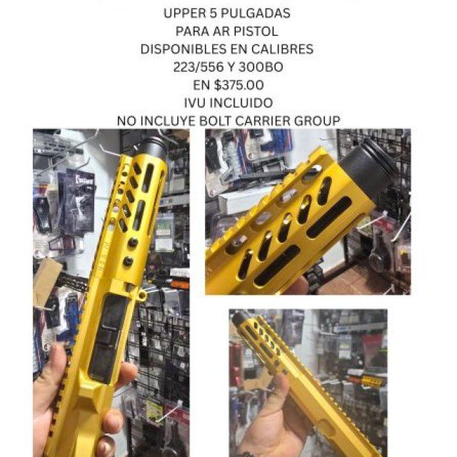 UPPER PARA AR PISTOLS ACABADOS DE RECIBIR, VER FOTOS
