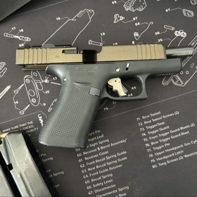 Glock 48 gatillo apex 3 mag 15 y drum 50 busci cambio