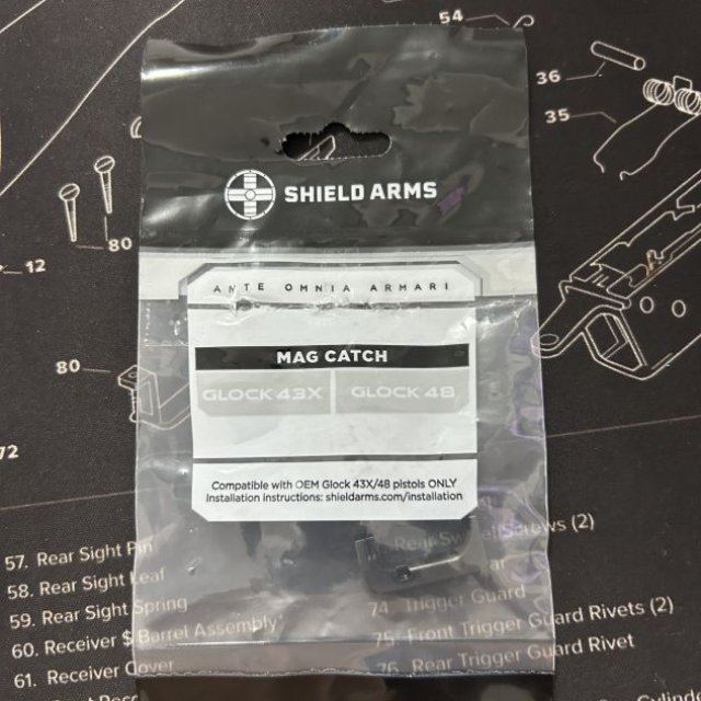 Shield arms Mag released metal para glock 43x y 48