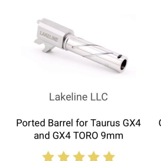 Taurus Gx4 ported barrel