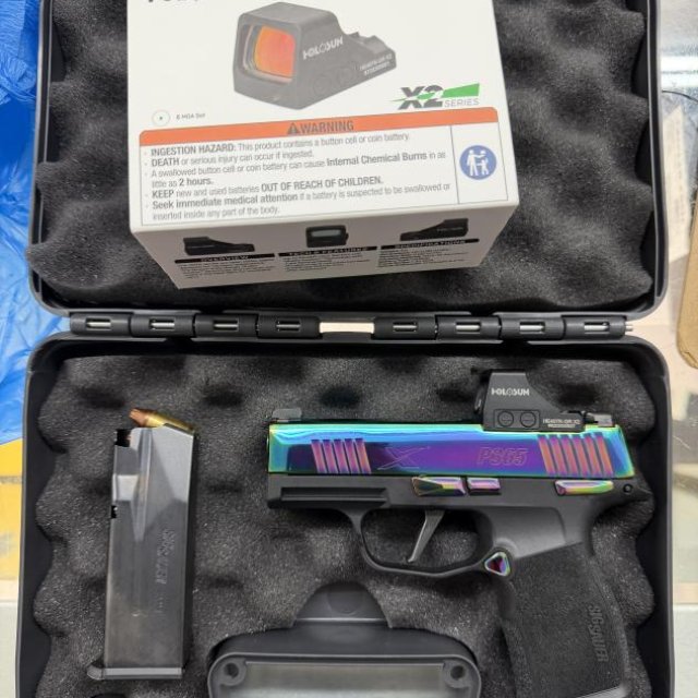 Sig Sauer SIG P365X-MS 9MM  RAINBOW con Holosun Green Dot