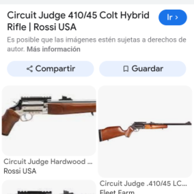 Rifle circuit jusge 410/45long Colt