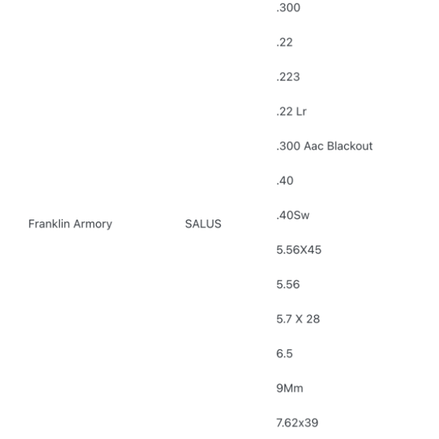 Franklin Armory SALUS Binario