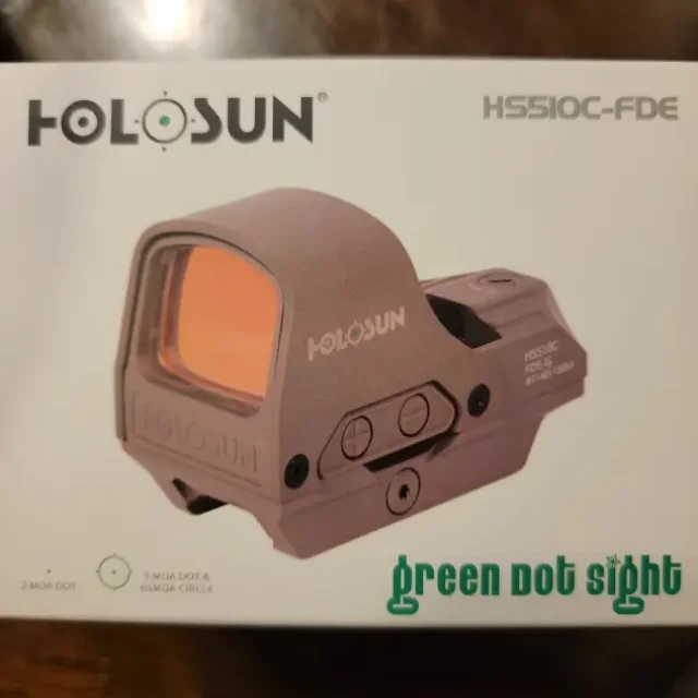 HOLOSUN 510C FDE GREEN DOT MULTIRETICULA BIEN NUEVA