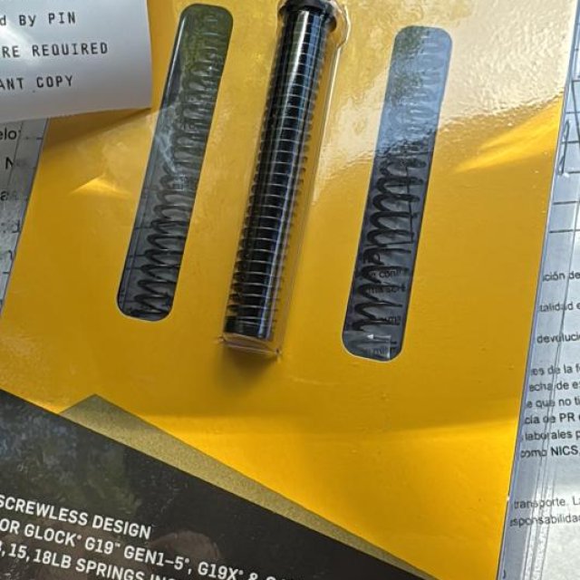 Glock 19x con Ramjet afterburner ,gatillo glock performance y muelles Ramjet