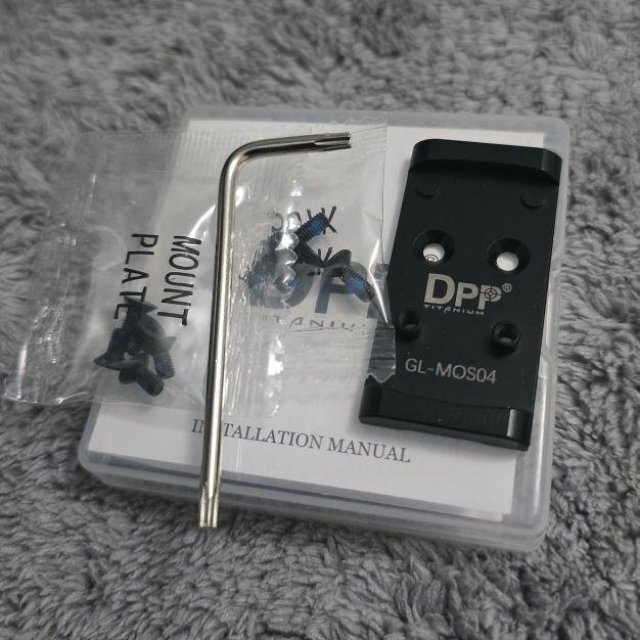 DPP Titanium Adapter Plate para Glock 17 19 22 23 34 35 41 45 47