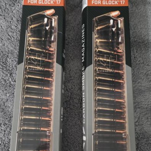 Magazines ETS Carbon Smoke 40 rounds Glock 17, 18, 19, 19x, 26, 34, 45, 49
