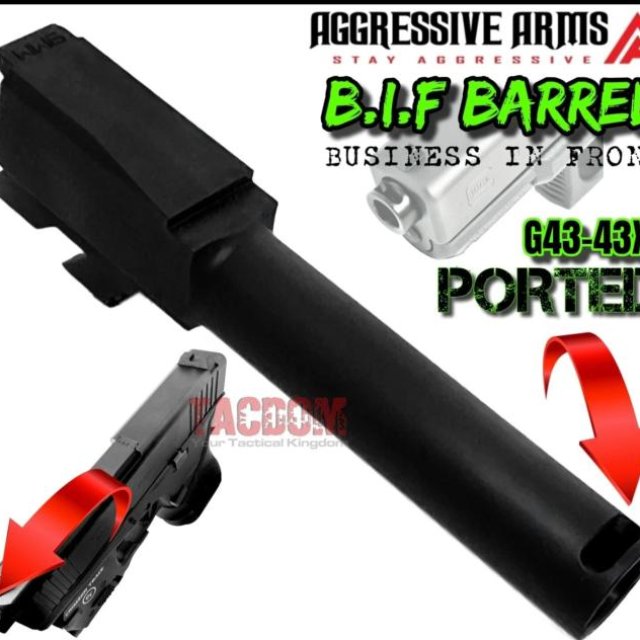 Cañon portiado para 43x agressive arms