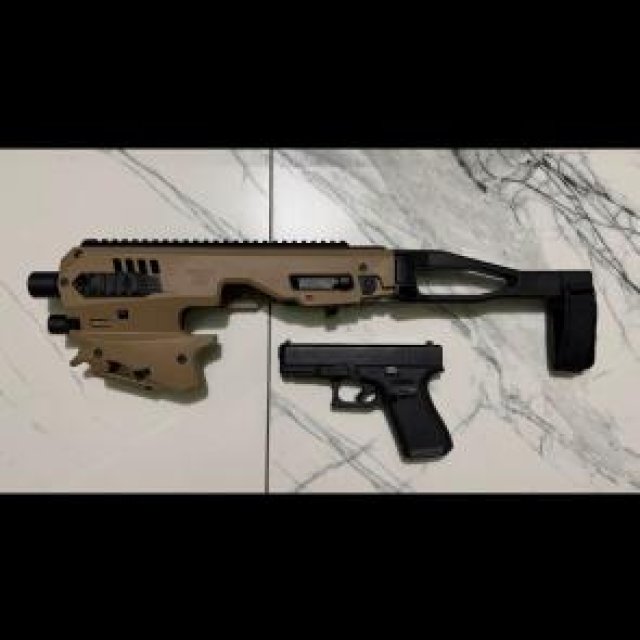Glock 19 gen 5 con micro conversion kit