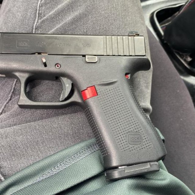 Glock 43x disparada solo una vez.