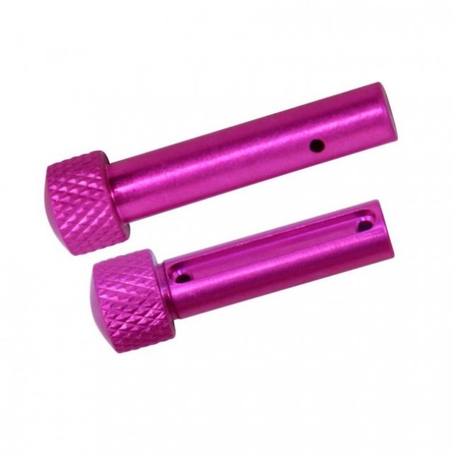 Gun Tec Extended Takedown pin set para 556 color rosa adonizado