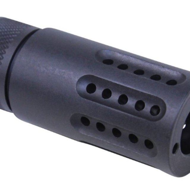 GUNTEC MUZZ;E BRAKE PARA AR-15 CALIBRE 7.62X39, 300 BO Y .308 COLOR NEGRO