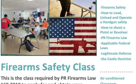 Firearms Safety Class (Curso de Uso y Manejo de Armas en inglés) , Venta de Armas de fuego en PR