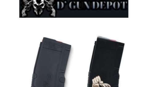 Magazine para AR 15, 30RD con logo de punisher y magazine con diseño de Super T $35 cada uno , Venta de Armas de fuego en PR