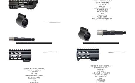 COMBO  DE CAÑON 5 PULGADAS AR PISTOL 223/556 , Venta de Armas de fuego en PR