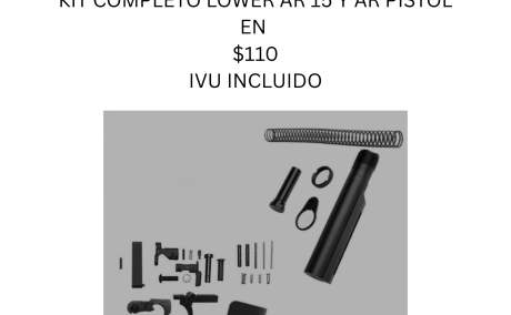 KIT COMPLETO LOWER AR 15 Y AR PISTOL , Venta de Armas de fuego en PR