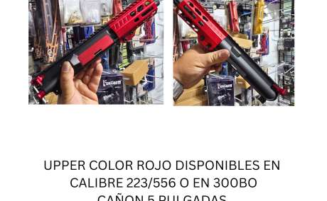 UPPER 5 PULGADAS ROJO CALIBRE 223/556 NO BGC COLOR ROJO , Venta de Armas de fuego en PR
