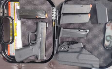Glock 43x,2mag.15balas adicional, mira trijicon,baqueta $595 , Venta de Armas de fuego en PR