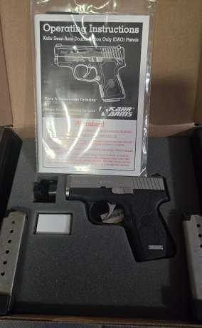 Pistola KAHR, Cal. 380, Modelo CW380, en su caja original con instrucc. y acc., muy poco uso, casi nueva, excelentes condicio, con 3 mags, Venta de Armas de fuego en PR