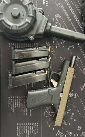 Glock 48 gatillo apex 3 mag 15 y drum 50 busci cambio , Venta de Armas de fuego en PR