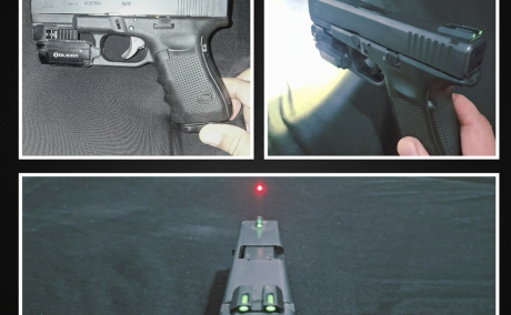 Glock 19 gen 4 with olight baldr mini and trueglo tritium tfo , Venta de Armas de fuego en PR
