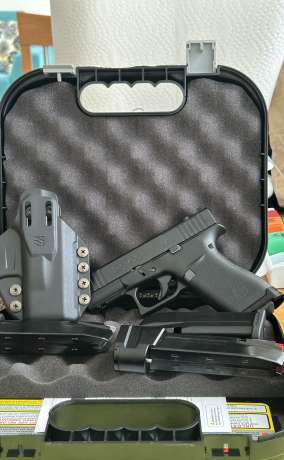 GLOCK 43X Optic Ready 3 magazines de 15 y 1 de 20  incluye Holster Ambidiestro , Venta de Armas de fuego en PR