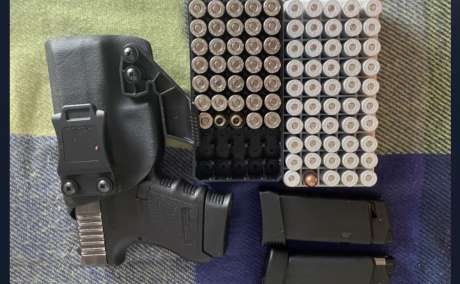 Glock 36 en buenas condiciones viene con todo lo que está en las fotos, Venta de Armas de fuego en PR