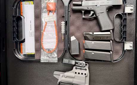 Glock 43X / Red dot/ mira Tritium /T1 holster, Venta de Armas de fuego en PR