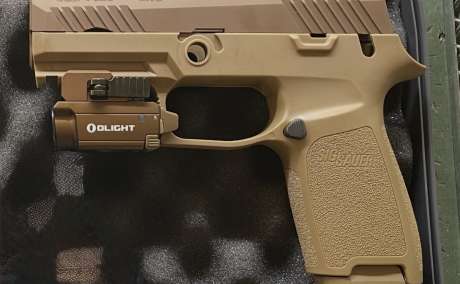 Linterna y baqueta  Custom para Sig Sauer P320 M18  Oligth Baldr Mini , Venta de Armas de fuego en PR