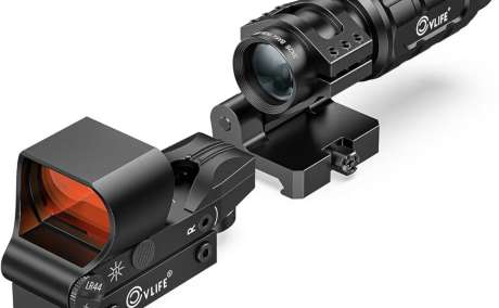 Mira de punto rojo con magnificador x3 CVLIFE nueva nunca abierta ni usada, Armas de fuego en PR