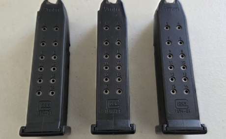 3 Glock oem 15 round magazines 9mm, Venta de Armas de fuego en PR