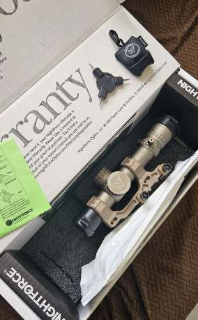 Nightforce nx8 1x8 FF DMX reticle con badger ordnance mount , Venta de Armas de fuego en PR