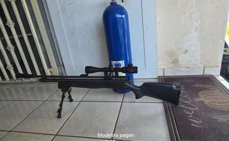 Vendo rifle pcp 3000 libras de presion o cambio por rifle 22 lr, Venta de Armas de fuego en PR