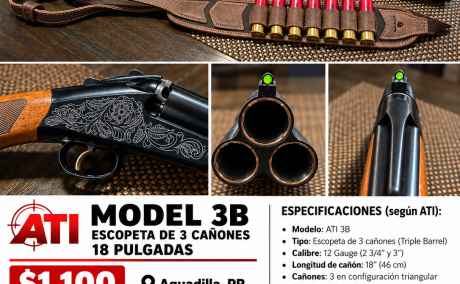 3 barrel shotgun, Venta de Armas de fuego en PR