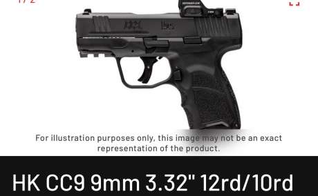Hk cc9 con red dot vortex  nunca disparada LEANNNNNNN., Venta de Armas de fuego en PR