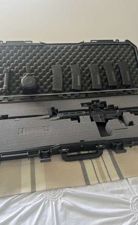 AR15 Black Rain Ordnance/AIM Sports Scope/Plano Case, Venta de Armas de fuego en PR